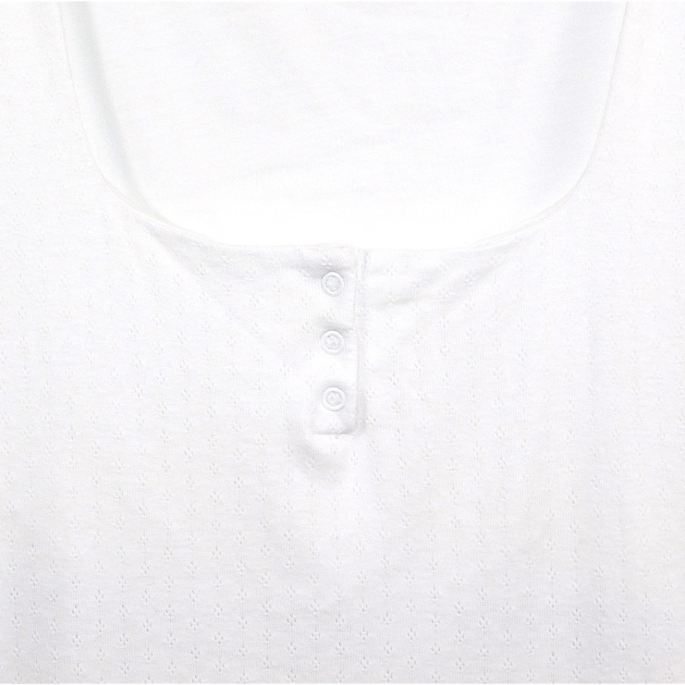 Skin Organic White Cotton Nightdress – Size 2 (Made in Peru) - Picture 4 of 11